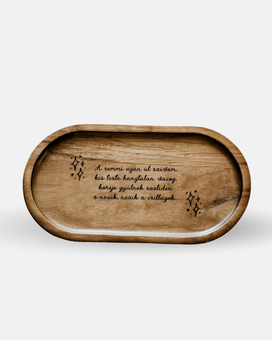 József Attila verses fa tál - Reménytelenül