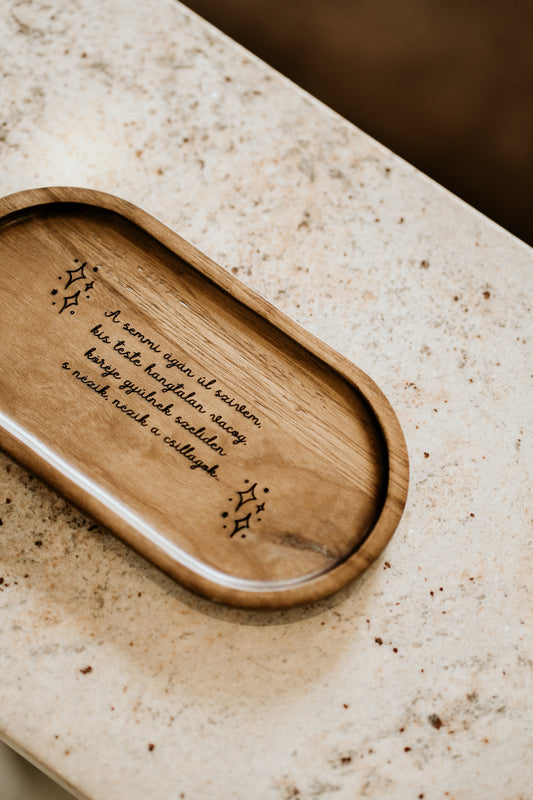 József Attila verses fa tál - Reménytelenül