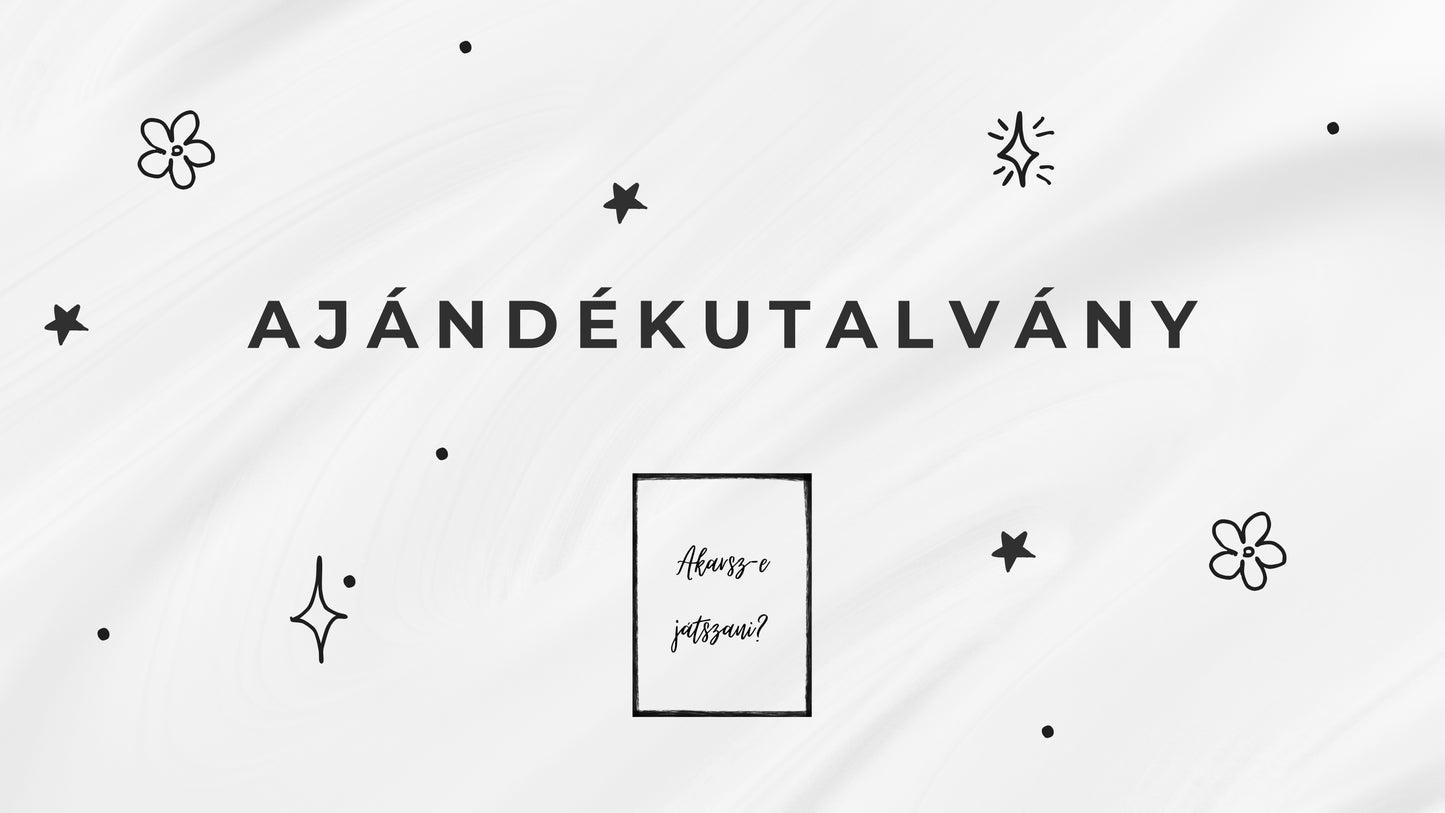 Akarsz-e játszani? ajándékutalvány