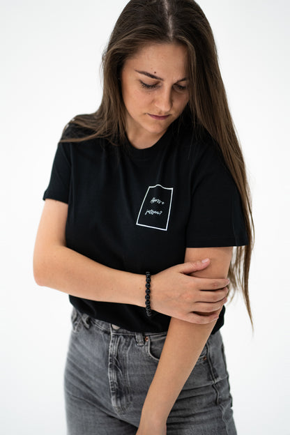 Kosztolányi: Akarsz-e játszani organikus pamut póló / fekete